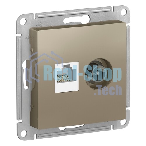 Механизм розетки TV оконечной AtlasDesign 1DB шампань