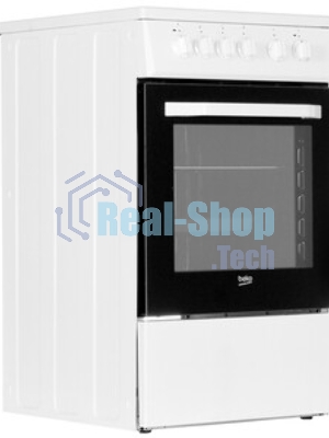Плита электрическая Beko FFSS57000W белый, конфорок 4 электрических, духовка 60 л, 50 см x 85 см x 60 см