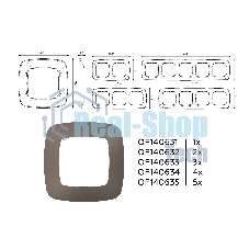 Рамка OMEGA Ecta (Темная бронза матовый) 5-ая OF140635