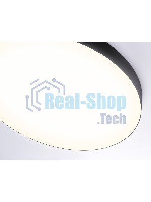 Потолочный светодиодный светильник Ambrella light FV5537 BK черный LED 90W 3000K D600*58 (Без ПДУ)