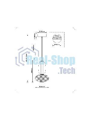 Подвесной светодиодный светильник Ambrella light LH11007 BK/FR черный/белый матовый 15W 3000K D220*350