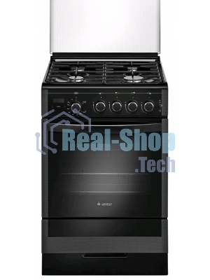 Плита газовая Gefest ПГ 5300-03 0046 черный, конфорок 4 шт, духовка 52 л, 50 см x 85 см x 58.5 см