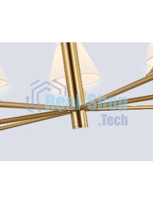 Люстра Ambrella light LH75162/7 BS/FR латунь/белый матовый E14*7 max 40W D890*580