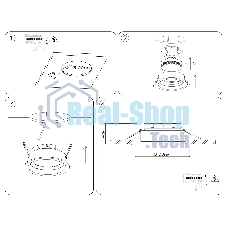 Светильник Ambrella light TN52230 WH белый IP20 GX53 D110*44