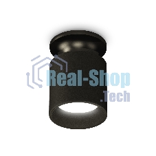 Светильник Ambrella Light XS6302101 SBK/PBK черный песок/черный полированный MR16 GU5.3 (N6902, C6302, N6111)