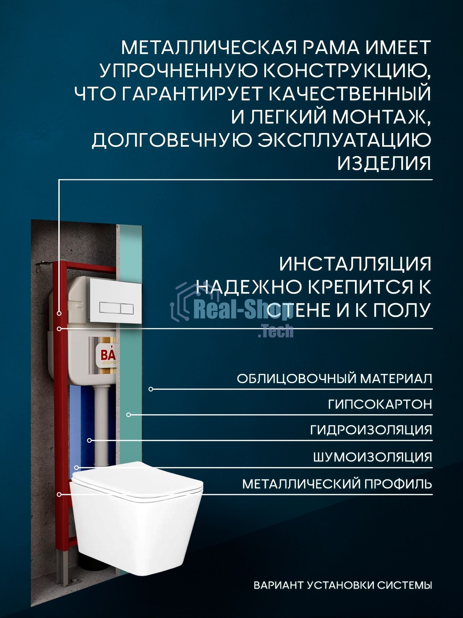 Комплект BAU 6 в 1: рамная инсталляция BAU NEO 45 для подвесного унитаза, унитаз подвесной безободковый вихревой со скрытым сливом Bau Stil Hurricane-5, сиденье дюропласт микролифт, клавиша смыва BAU Pulse, белая/вставка хром