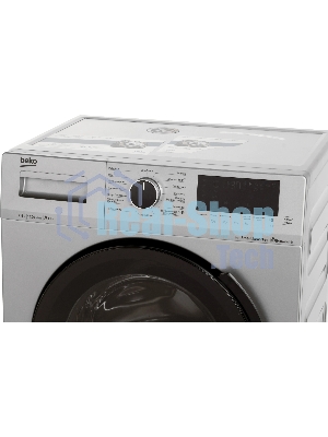 Стиральная машина Beko WSPE7H616S cеребристый, загрузка фронтальная 7,5 кг, 1200 об/мин., класс: А