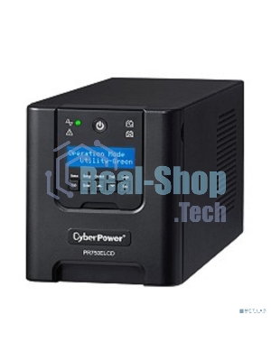 Источник бесперебойного питания CyberPower PR750ELCD 750VA/675W USB/RJ11/45 (6 IEC)