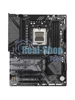 Материнская плата GIGABYTE B650 EAGLE, AM5, AMD B650, 4xDDR5, 4xSATA, 3xM.2, 1xPCI-E 4.0 x16, 1xHDMI, 1xDP, 2xUSB-C 3.2 Gen 1, 2xUSB-A 3.2 Gen 2, 6xUSB-A 2.0, 1x 1Gb LAN, 3x3.5 мм, 7.1, ATX