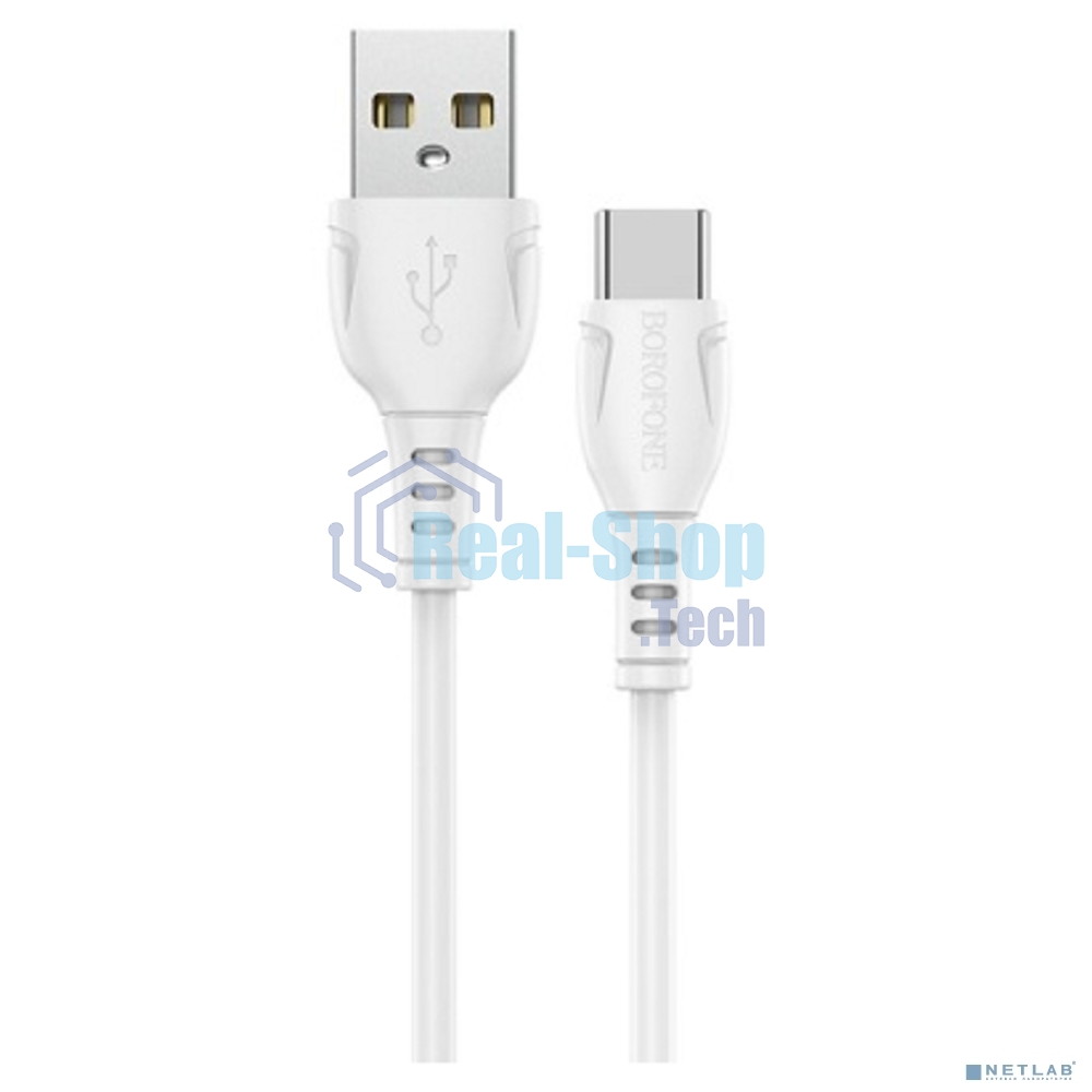 Сетевое зарядное устройство BOROFONE BX51/USB кабель Type-C/1m/3A/White