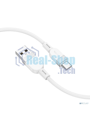 Дата-кабель USB 3.0A 60W для Type-C Type-C Hoco X109 силикон 1м (White)