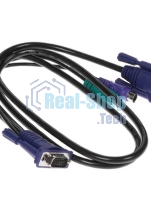 Кабель D-Link DKVM-CB/B1AКабель KVM длиной 1,8 м с разъемами VGA и PS/2