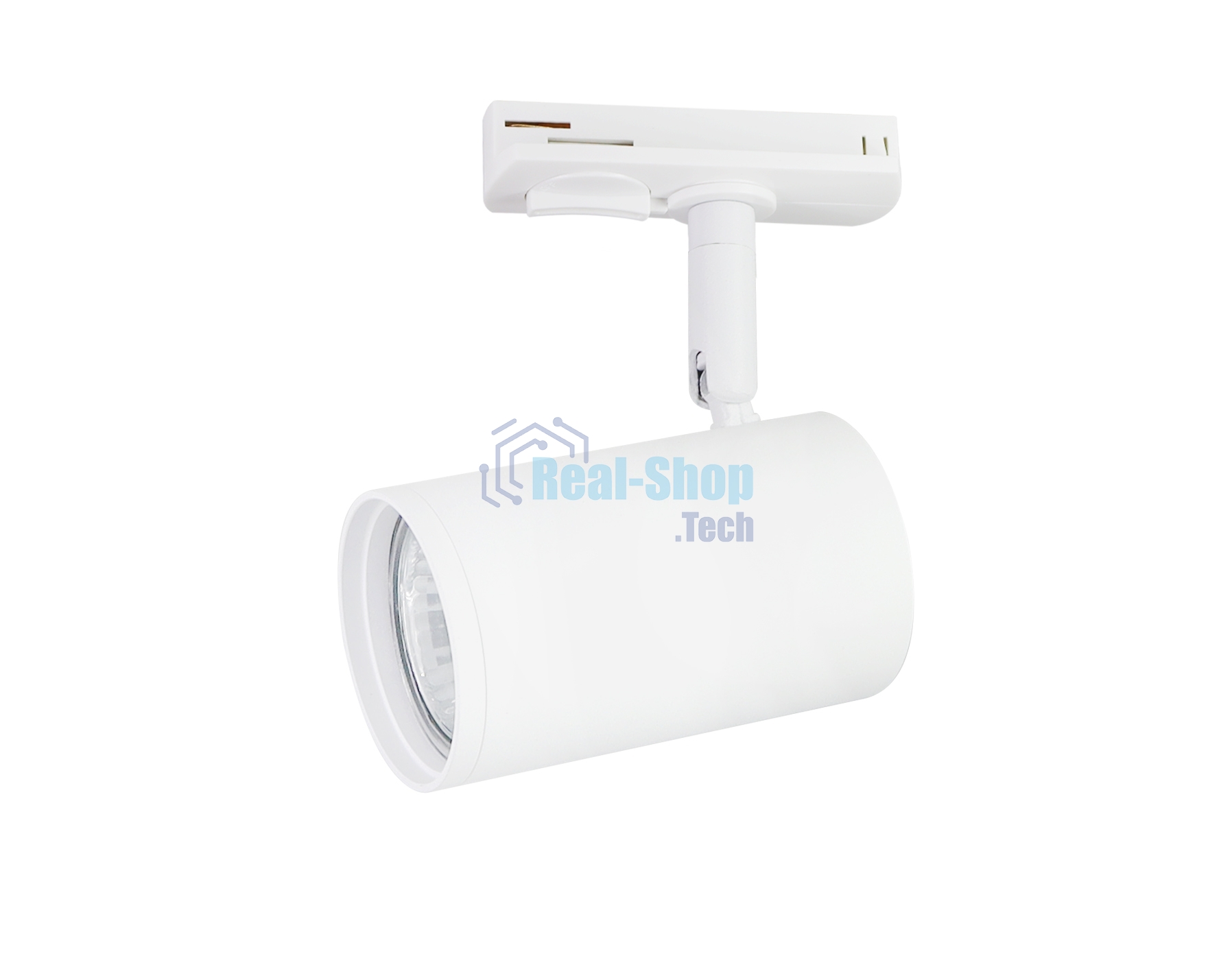 Трековый однофазный светильник со сменной лампой Ambrella light GL5128 WH белый GU10 max 12W