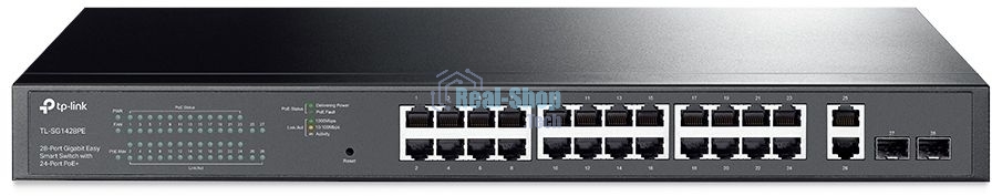 Коммутатор TP-Link TL-SG1428PE Easy Smart 28 портовый гигабитный коммутатор с 24 портами PoE+ SMB