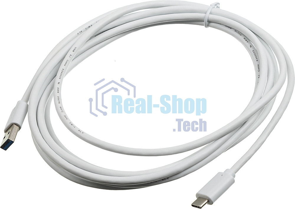 Кабель Buro BHP USB-TPC-3W USB 3.0 A(m) USB Type-C (m) 3м белый