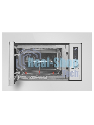 Микроволновая печь встраиваемая Maunfeld JBMO820GW01 белый, 20 л, 1080 Вт, переключатели - сенсор/поворотный механизм