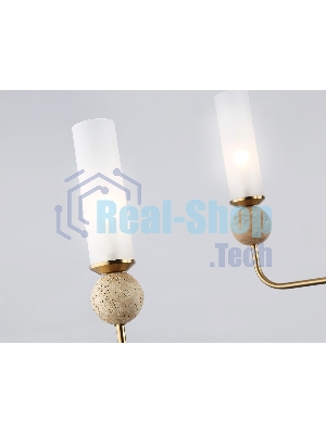 Люстра Ambrella light LH53251/6 BS/FR латунь/белый матовый E14*6 max 40W D1050*1445