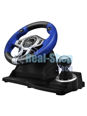 Руль черный SVEN GC-W600 (виброотдача, педали, джойстик, 12 кн., USB)