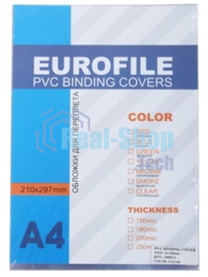 Обложки для переплета Office Kit A4 прозрачный (100 шт) PCA400180