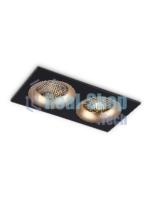 Светильник Ambrella light TN102735/2 BK/GD черный/золото GU5.3 175*92*23