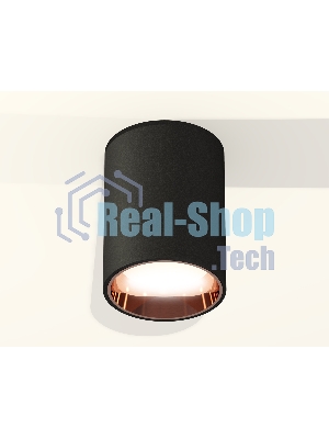 Светильник Ambrella Light XS6313024 SBK/PPG черный песок/золото розовое полированное MR16 GU5.3 (C6313, N6114)