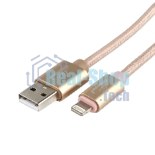Кабель Cablexpert для Apple CC-U-APUSB02Gd-1.8M, AM/Lightning, серия Ultra, длина 1.8м, золотой, блистер