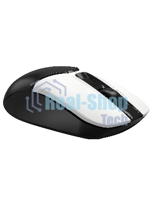 Мышь беспроводная A4Tech Fstyler FB12 белый/черный, 1200 dpi, радиоканал, Bluetooth, USB, кнопки - 3