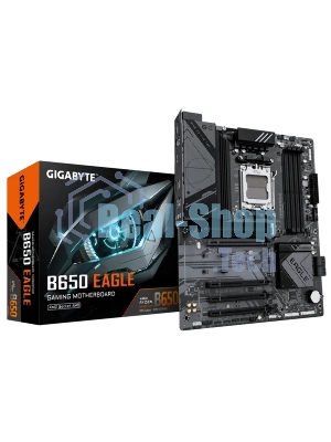 Материнская плата GIGABYTE B650 EAGLE, AM5, AMD B650, 4xDDR5, 4xSATA, 3xM.2, 1xPCI-E 4.0 x16, 1xHDMI, 1xDP, 2xUSB-C 3.2 Gen 1, 2xUSB-A 3.2 Gen 2, 6xUSB-A 2.0, 1x 1Gb LAN, 3x3.5 мм, 7.1, ATX
