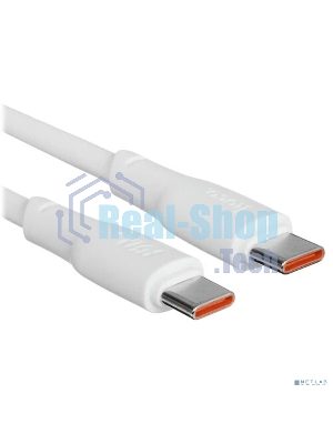 Кабель USB2.0 Hoco Type-C/Type-C, 5А, 240Вт, X93, 1м, белый, коробка