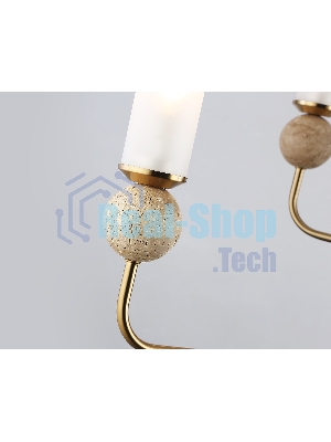 Люстра Ambrella light LH53251/6 BS/FR латунь/белый матовый E14*6 max 40W D1050*1445