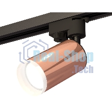 Светильник Ambrella light XT6326012 PPG/SBK/FR золото розовое полированное/черный песок/белый матовый MR16 GU5.3