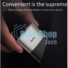 Внешний SSD Netac Z9, 2TB, USB 3.2 Gen 2 Type-C, R/W 550/480, черный