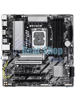 Материнская плата Gigabyte B860M DS3H (rev. 1.0), LGA1851, Intel B860, 4xDDR5, 4xSATA, 2xM.2, 1xPCIe 5.0 x16, 2xPCIe 4.0 x1, 2xDP, 1xHDMI, 1x2.5Gb LAN, 1xUSB-C 10Gbps, 2xUSB-A 10Gbps, 6xUSB-A 5Gbps, 7xUSB-A 2.0, 3x3.5мм, 7.1, mATX
