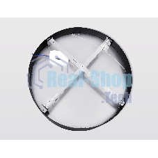 Потолочный светодиодный светильник Ambrella light FV5537 BK черный LED 90W 3000K D600*58 (Без ПДУ)
