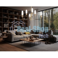 Люстра Ambrella light LH53251/6 BS/FR латунь/белый матовый E14*6 max 40W D1050*1445