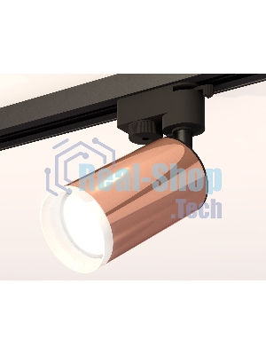 Светильник Ambrella light XT6326012 PPG/SBK/FR золото розовое полированное/черный песок/белый матовый MR16 GU5.3