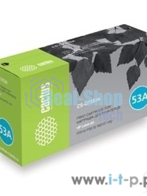 Картридж лазерный Cactus CS-Q7553AS черный (3000 стр.) для HP P2014/P2015/M2727