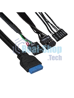 Компьютерный корпус Minitower ExeGate EX291146RUS BAA-105U2-01-AAA400 (mATX, БП AAA400 с вент. 8см, 2*USB+2*USB 3.0, аудио, черный)