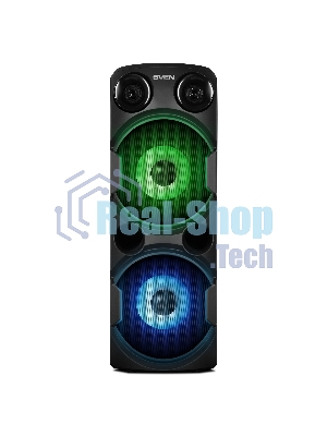 Колонка АС SVEN PS-750, черный (80 Вт, TWS, Bluetooth, FM, USB, microSD, LED-дисплей, 2х4400мА*ч)