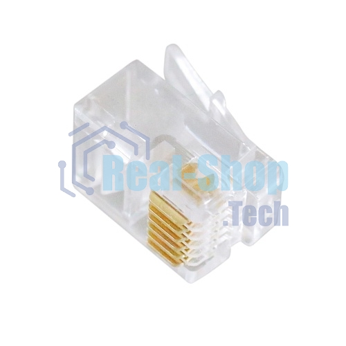 Вилка телефонная Cablexpert MP-6p6c, контакты 3m