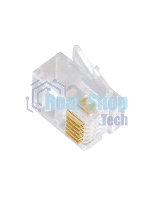 Вилка телефонная Cablexpert MP-6p6c, контакты 3m