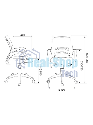 Кресло Бюрократ CH-W695NLT TW-06A TW-13A розовый, сетка/ткань, 120 кг, механизм качания