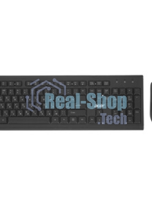 Комплект клавиатура+мышь Acer OKR120 беспроводной, USB, 1600 DPI, чёрный