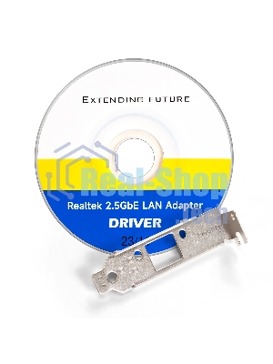 Сетевой адаптер ExeGate EXE-251 (PCI-E x1 v2.0, 1xRJ45, UTP 100Mbps/1000Mbps/2.5Gbps RTL8125B)
