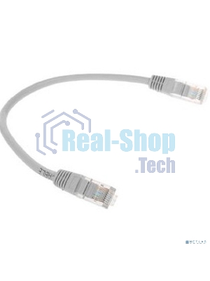 Патч-корд медный UTP Cablexpert PP10-0.25M cat.5, 0.25м, литой, многожильный, серый