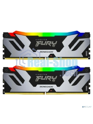 Оперативная память Kingston Fury Renegade, DDR5, 96Gb (2x48GB), 6000MHz, CL32, DIMM, с радиаторами, cеребристый/черный