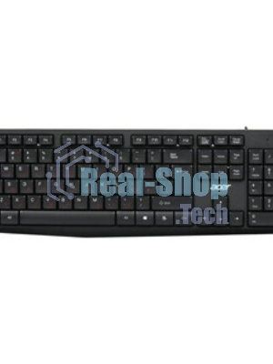 Комплект клавиатура+мышь Acer OMW141 проводной, USB, 1200 DPI, чёрный