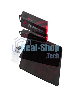 Игровой коврик для мыши ASUS ROG Scabbard II medium (360 x 260 x 3 мм, резина, тканый материал, cиликон, 90MP02H0-BPUA00)