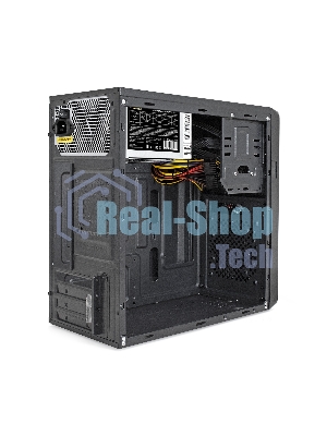Компьютерный корпус Minitower ExeGate BA-309U2-UNS400 (mATX, БП UNS400 с вент. 12см, 1хUSB+2хUSB 3.0, HD аудио, черный)