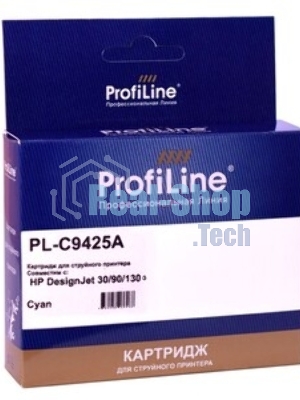 Картридж струйный ProfiLine PL-C9425A (№85) для принтеров HP DesignJet 30/90/130 с чернилами Cyan